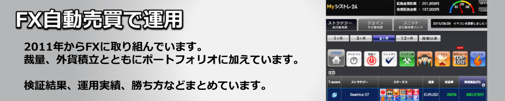 FX自動売買で運用